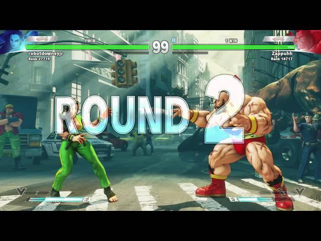 Street Fighter 5 Ranked - Laura vs. Zangief