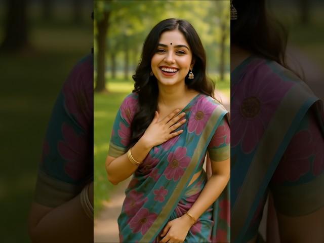  Floral Bloom & Saree Grace | AI-Crafted Beauty in a Serene Park 