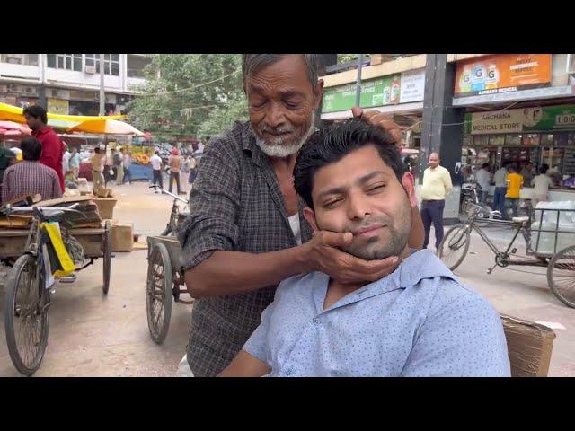 Old Man Amazing Head massage | Indian ASMR | Only $1.20 | Cosmic Indian Head Massage