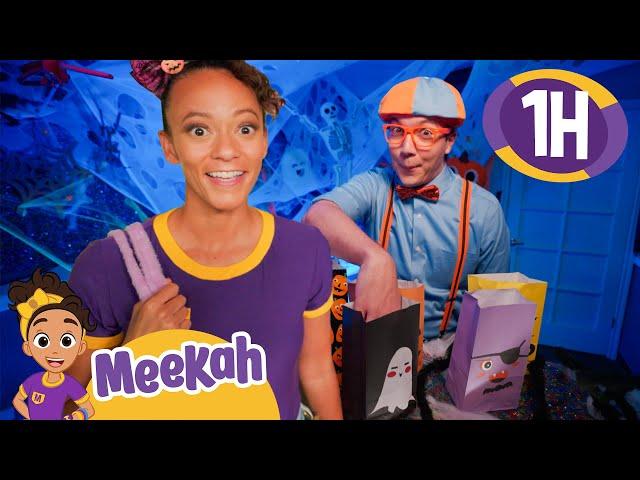 Blippi & Meekah’s Silly-Scary Halloween Adventure! | 1 HR OF MEEKAH! | Educational Videos for Kids