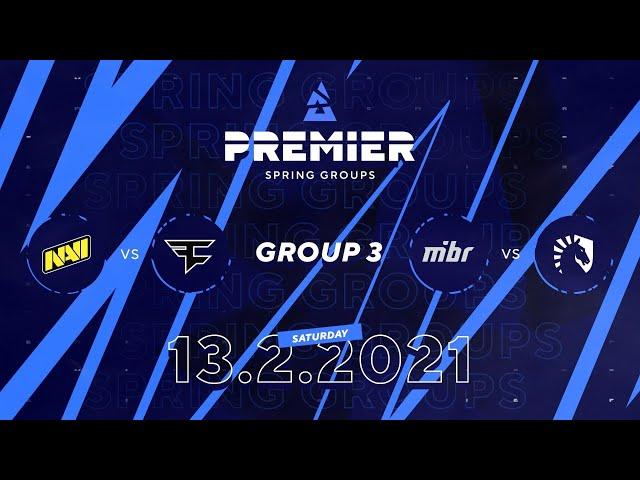 NAVI vs Faze, MIBR vs Team Liquid | BLAST Premier Spring Group 3 Day 2