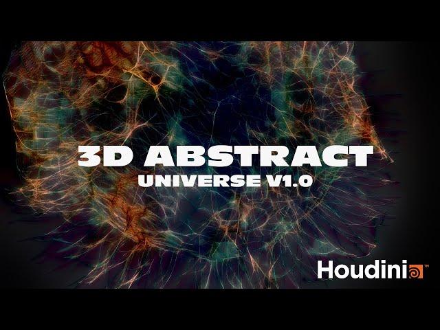 3D Abstract VFX - Space Flaming Hair | Houdini FX + Karma