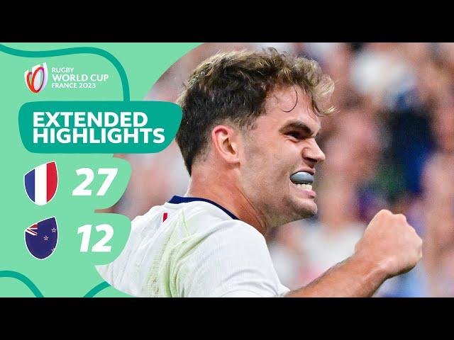 Hosts historic win over All Blacks | France v New Zealand | Rugby World Cup 2023 Extended Highlights