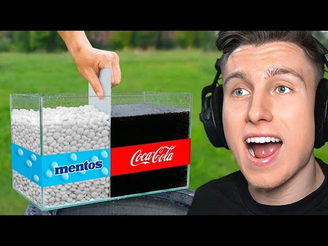 EXPERIMENT: COLA vs. MENTOS (geht schief...)