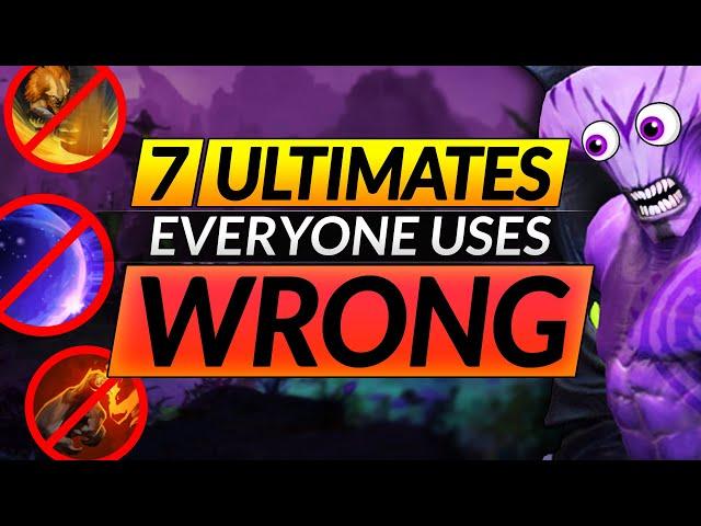 7 ULTIMATES Everyone Uses WRONG in Dota 2 - Mistakes You MUST STOP - Pro Tips and Tricks Guide