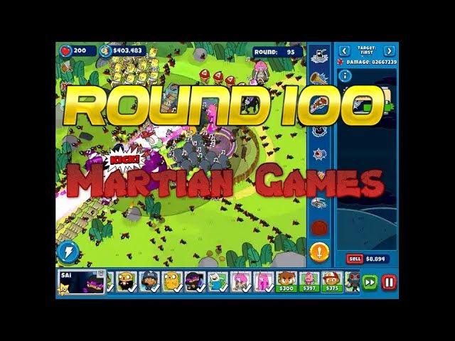 Bloons Adventure Time TD: Martian Games Rounds 65-100 + Secret Achievement!