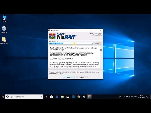 How to Install WinRAR on Windows 10