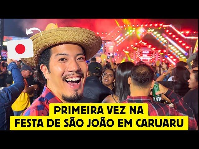 Primeira vez de um japonês na festa de São João em Caruaru