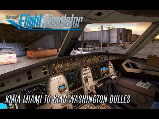 Microsoft Flight Simulator 2020 IFR A320 Flight: KMIA Miami to KIAD Washington Dulles