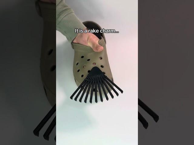 Rake attachment for Crocs