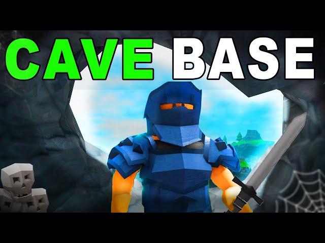 I MADE a CAVE BASE... Roblox Survival Game