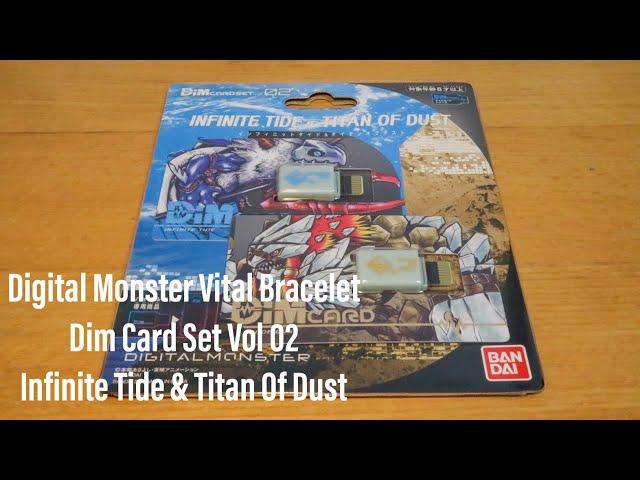 Digital Monster Vital Bracelet Dim Card Set Vol 02 Infinite Tide & Titan Of Dust