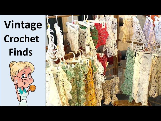 WOW Amazing crochet finds at the Antique Store - Let's Take a Look