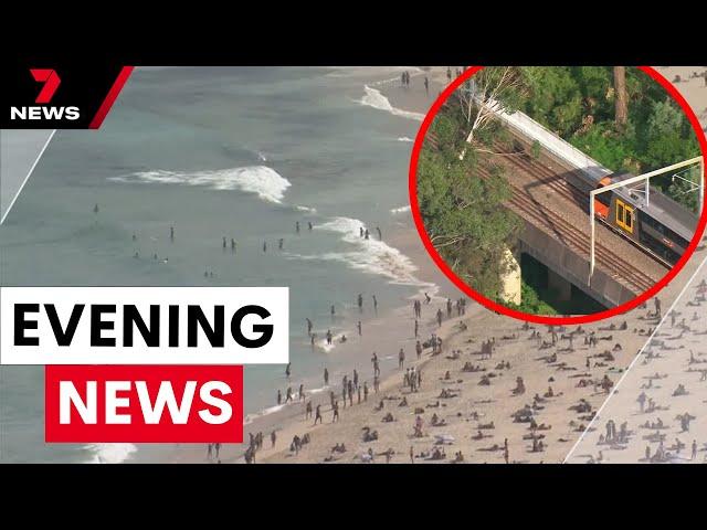 Heatwave threat looms, train passengers trapped on the tracks | 7NEWS