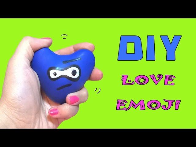 DIY СЕРДЕЧКО ЭМОДЖИ АНТИСТРЕСС МЯЧИК / DIY HEART EMOJI STRESS BALL