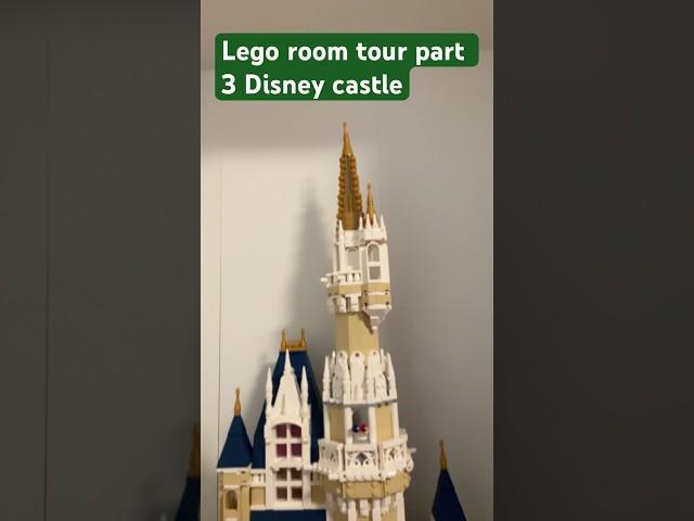 Lego room tour part 3 Disney castle #legoroom #lego #legoshorts #shortsfeed #sub