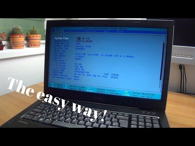 How to enter the BIOS on most DELL Vostro laptops - The easy way!