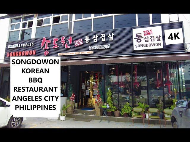 Songdowon Korean Restaurant Angeles City Philippines in 4K