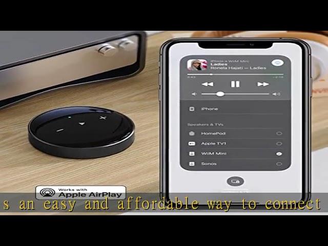 WiiM Mini AirPlay2 Wireless Audio Streamer, Multiroom Stereo, Preamplifier, Works with Alexa and Si