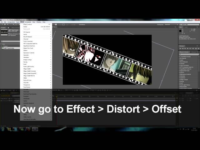 How to do a Filmstrip Effect with Photoshop and After Effects