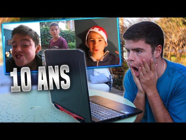 JE RÉAGIS À MES TOUTES PREMIÈRES VIDÉOS !!