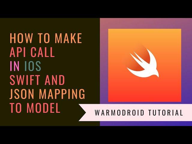 Learn how to make an API call in swift