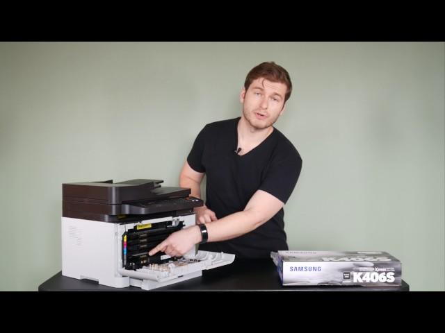 Samsung C460 Color Laser Printer - How to change toner K406