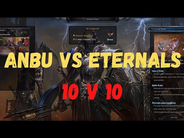 MU Legend 2021 ANBU vs Eternals 10v10 PvP