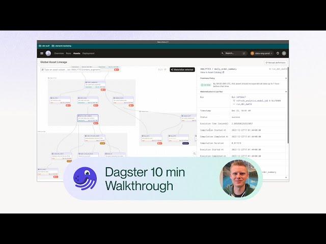 Dagster Data Orchestration 10 min walkthrough