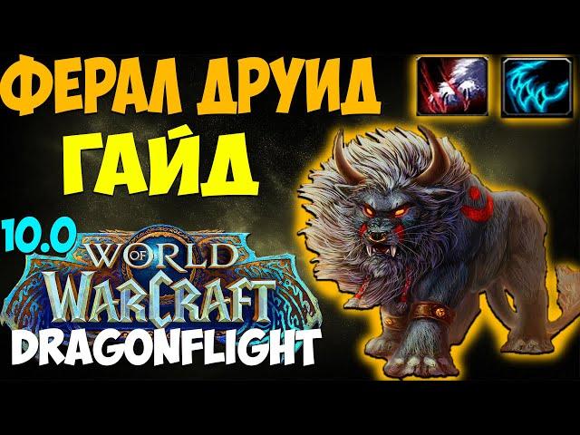 Гайд на ФЕРАЛ ДРУИДА WoW 10.0.7 Dragonflight. Друид Сила Зверя, Кошка. Топ ДД, Имба дпс, Метовый ДД