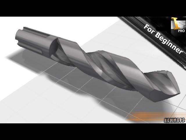 How to make a drill  with autodesk Inventor  THE EASIEST METHOD