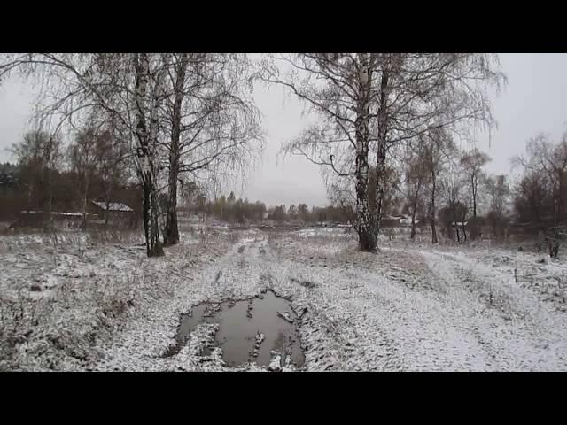 жизнь в деревне. первый снег.