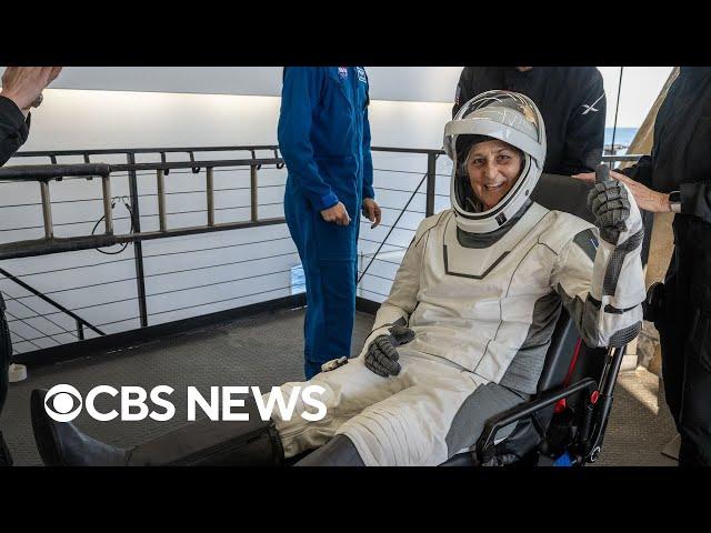 Starliner astronauts exit SpaceX capsule after returning to Earth