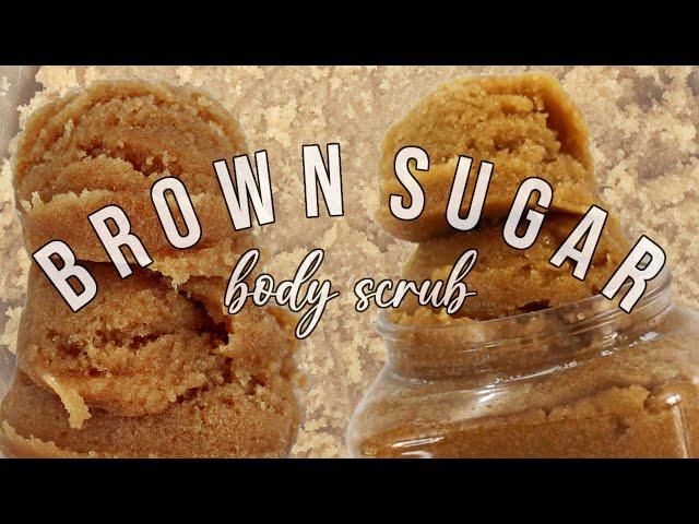 Easy Brown Sugar Honey Scrub; Ecocert Compliant & Preservative Free