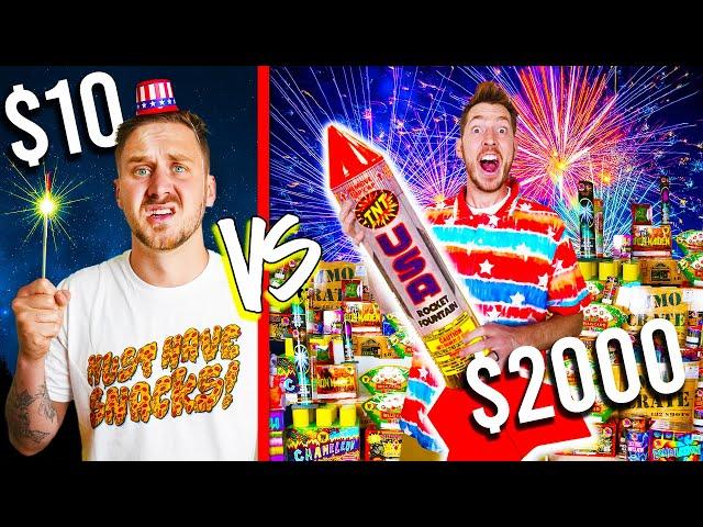 $10 VS $2,000 FIREWORKS! *Budget Challenge*