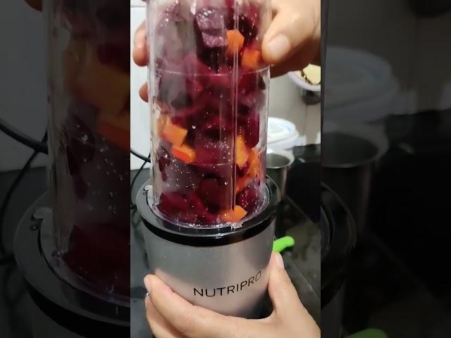 NutriPro Juicer Mixer Grinder/beatroot carrots lemon  juice with out water