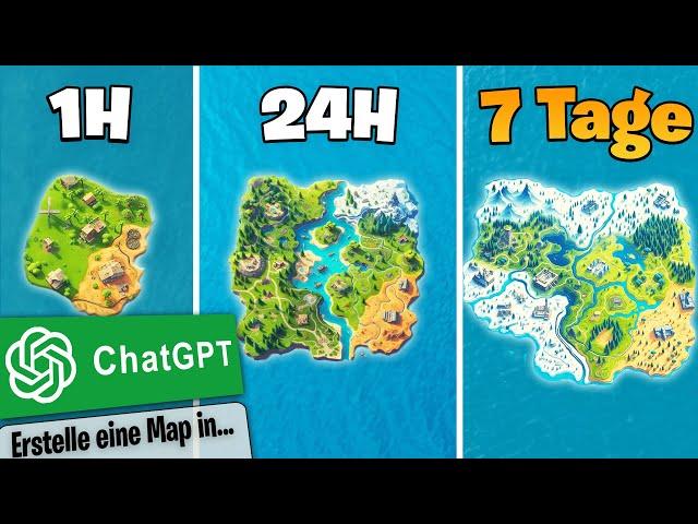 ChatGPT erstellt eine BATTLE ROYALE MAP in 1h, 24h und 7 Tagen!