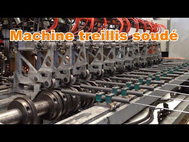 Machine automatique pour treillis a souder 3-6mm/ fench mesh making machine