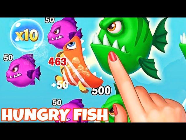 HUNGRY FISH GAME PLAY | hungry fish mini game