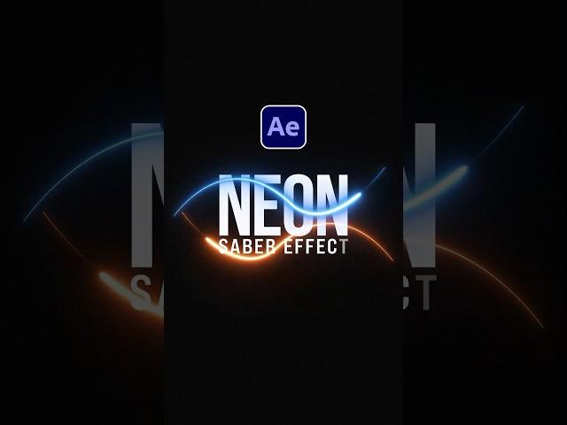 Make Powerful Neon Glow Lines in After Effects #tutorial