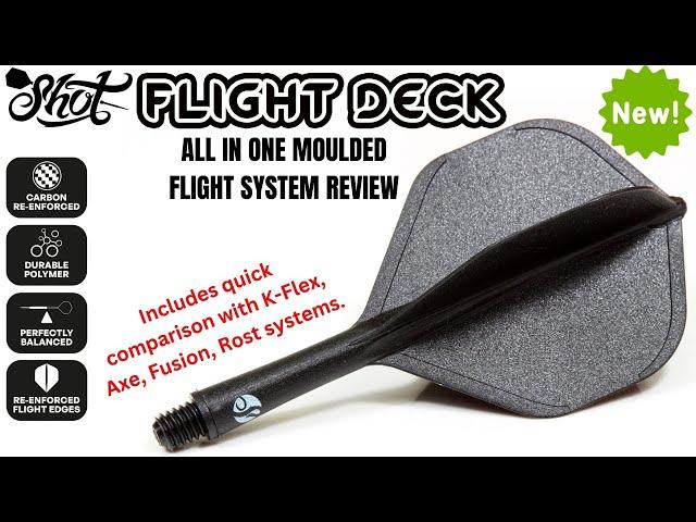 Shot Darts FLIGHT DECK Review All In One Moulded Darts Flight System