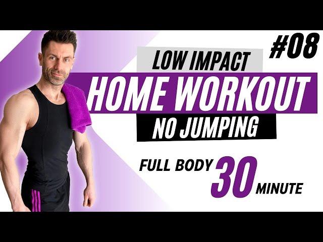 FULL BODY workout at HOME - NO jumping - NO equipment - LOW IMPACT cardio for Beginners - 30 minutes