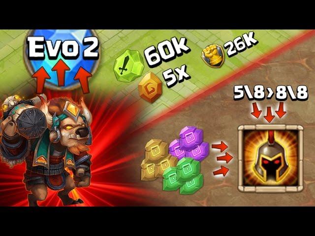 Castle Clash - PowerPush Minotaur Chieftain - Minotaurus für Meister Dungeon 6