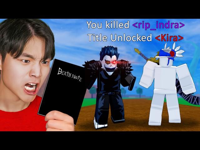 Death Note Decides Who DIES in Blox Fruits