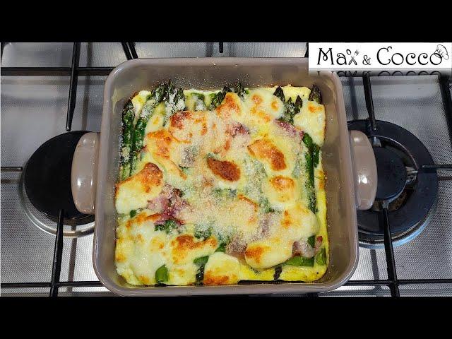 ASPARAGI al FORNO con PROSCIUTTO e PROVOLA