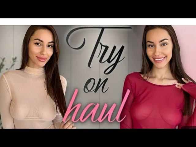 [4K] See-through Try On Haul | Get ReadyWith Me  | Fashion Haul 2024[4K] See-through Try On Haul ...