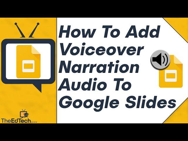 How To Add Audio To Google Slides (Voiceover Narration & Sounds) Tutorial For Teachers & Students