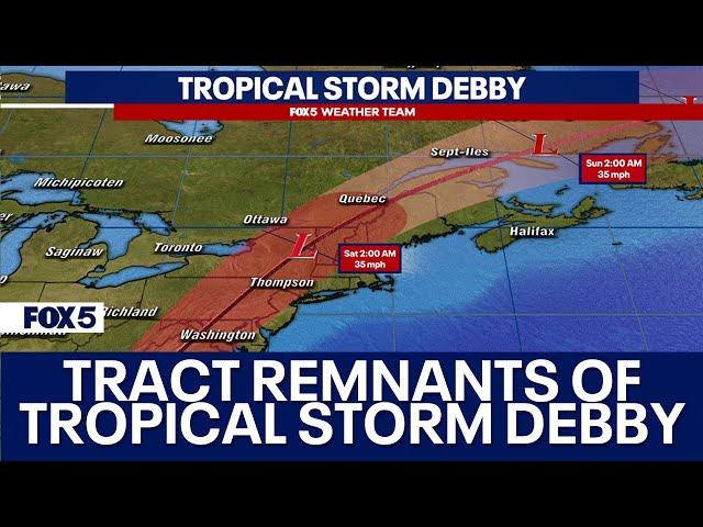 DC weather: Tropical Storm Debby remnants arrive earlier than expected