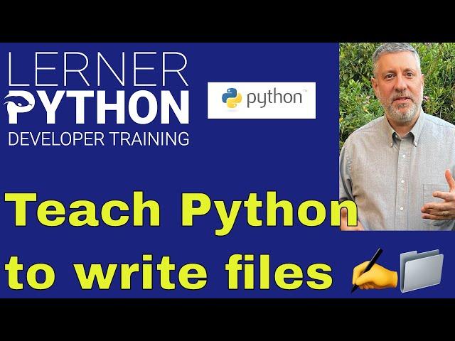 Python for non-programmers, lesson 10: Files