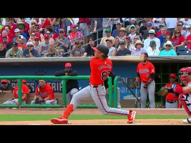 Jackson Holliday Slow Motion Home Run Baseball Swing How To Hit Batting Stance